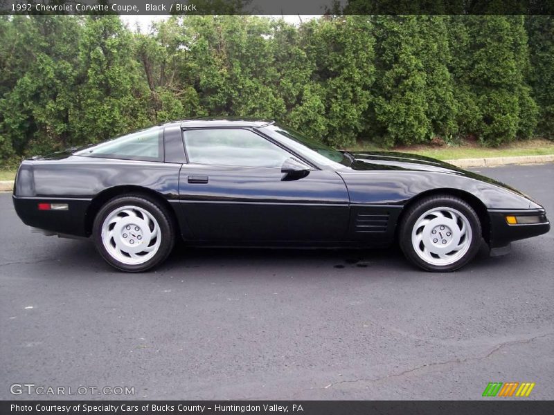 Black / Black 1992 Chevrolet Corvette Coupe