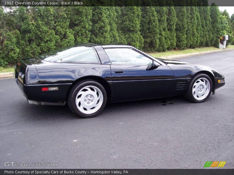 Black / Black 1992 Chevrolet Corvette Coupe