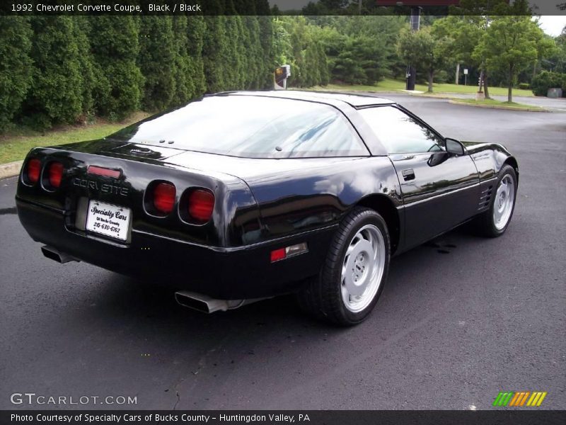 Black / Black 1992 Chevrolet Corvette Coupe
