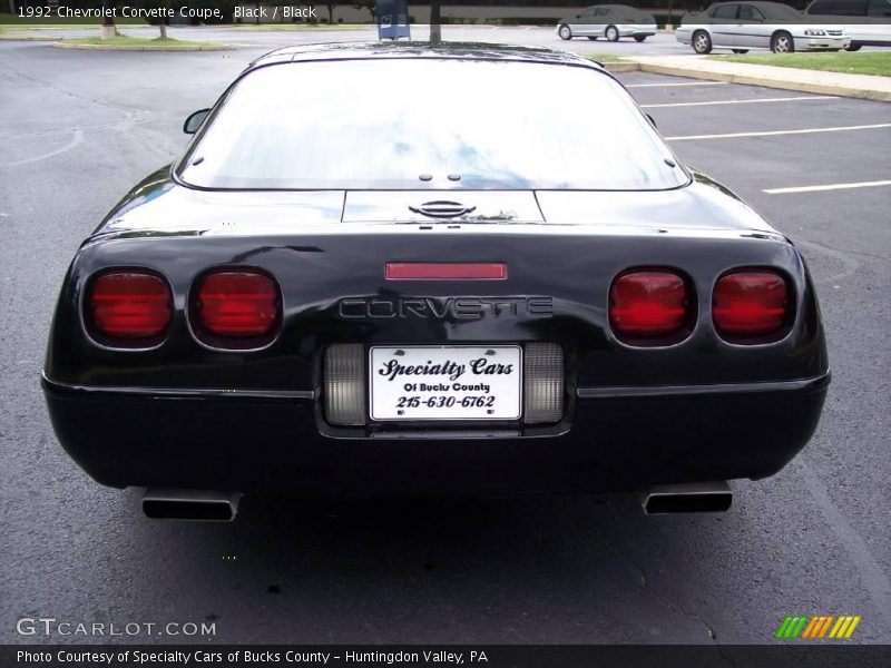 Black / Black 1992 Chevrolet Corvette Coupe