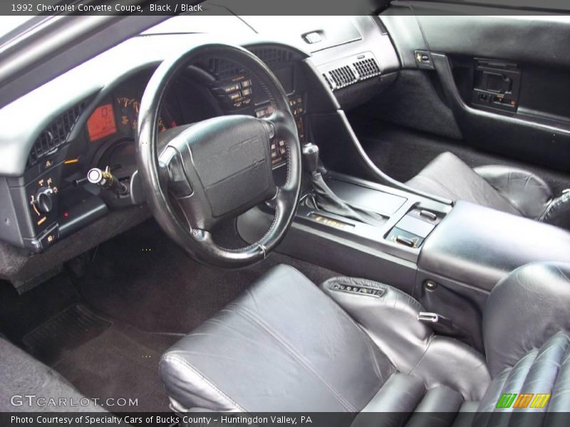 Black / Black 1992 Chevrolet Corvette Coupe