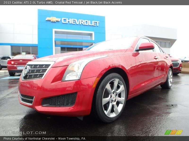 Crystal Red Tintcoat / Jet Black/Jet Black Accents 2013 Cadillac ATS 2.0L Turbo AWD