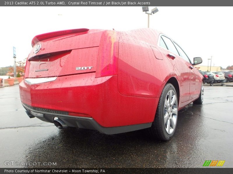 Crystal Red Tintcoat / Jet Black/Jet Black Accents 2013 Cadillac ATS 2.0L Turbo AWD