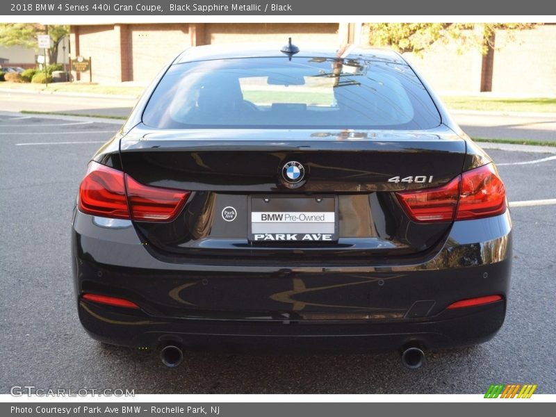 Black Sapphire Metallic / Black 2018 BMW 4 Series 440i Gran Coupe