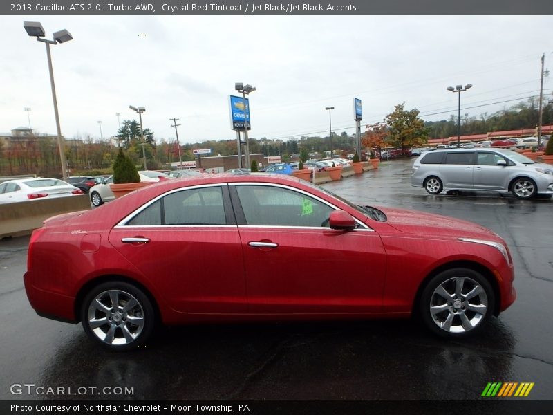Crystal Red Tintcoat / Jet Black/Jet Black Accents 2013 Cadillac ATS 2.0L Turbo AWD