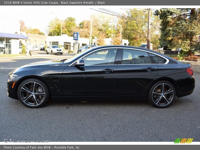Black Sapphire Metallic / Black 2018 BMW 4 Series 440i Gran Coupe