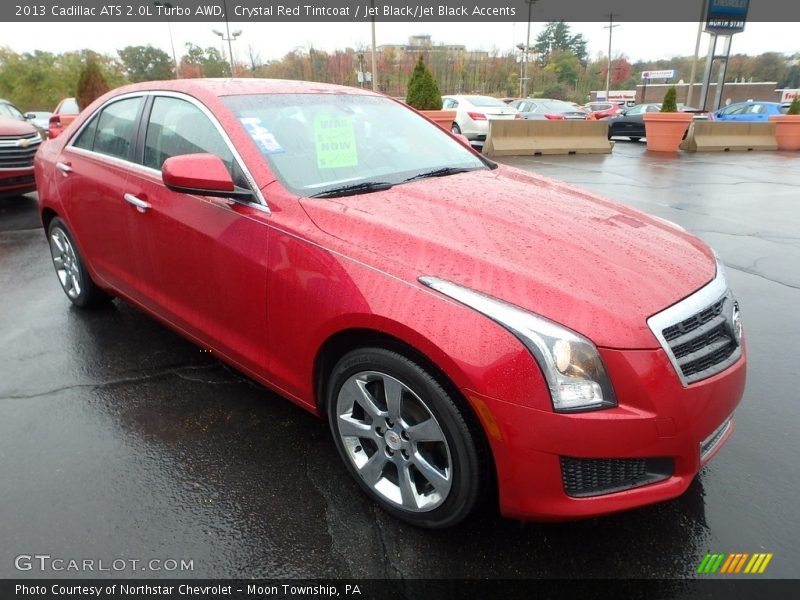 Crystal Red Tintcoat / Jet Black/Jet Black Accents 2013 Cadillac ATS 2.0L Turbo AWD