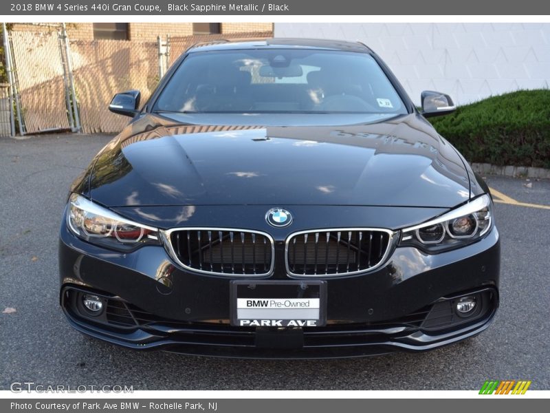 Black Sapphire Metallic / Black 2018 BMW 4 Series 440i Gran Coupe