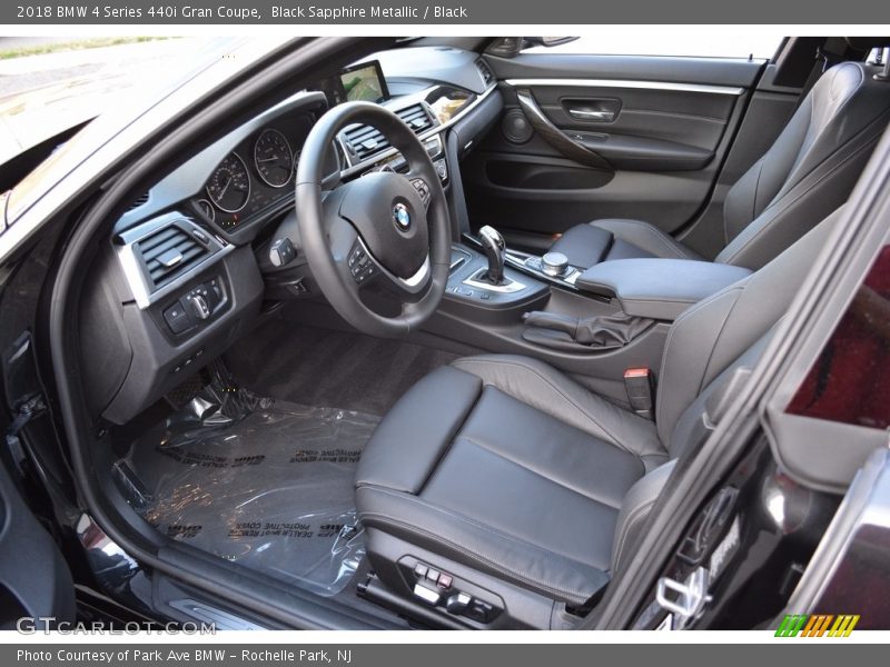 Black Sapphire Metallic / Black 2018 BMW 4 Series 440i Gran Coupe