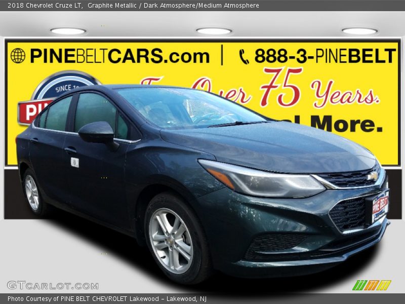 Graphite Metallic / Dark Atmosphere/Medium Atmosphere 2018 Chevrolet Cruze LT