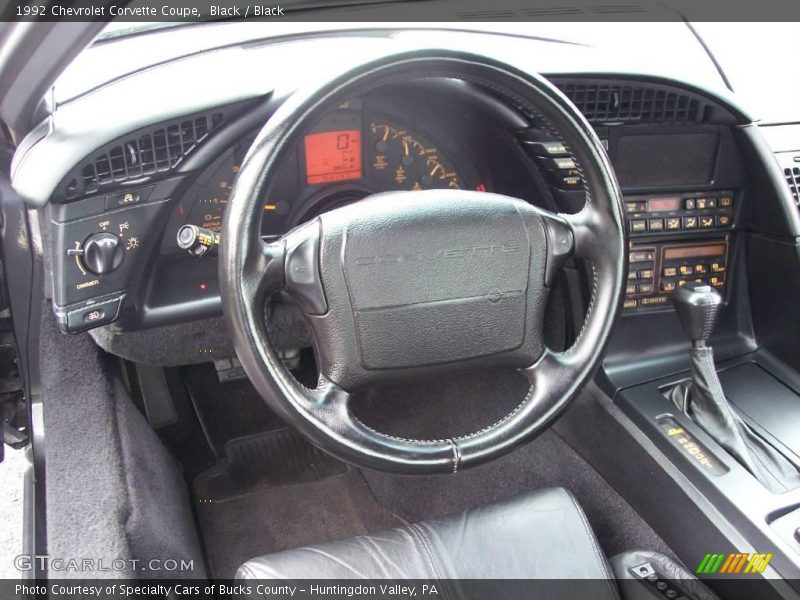 Black / Black 1992 Chevrolet Corvette Coupe