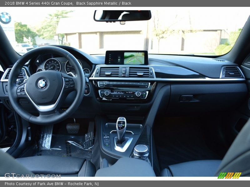 Black Sapphire Metallic / Black 2018 BMW 4 Series 440i Gran Coupe