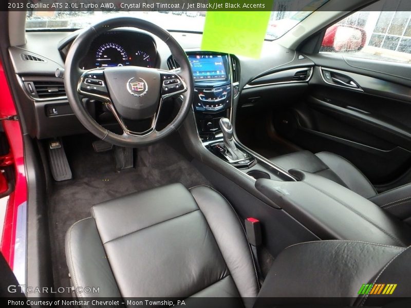 Crystal Red Tintcoat / Jet Black/Jet Black Accents 2013 Cadillac ATS 2.0L Turbo AWD
