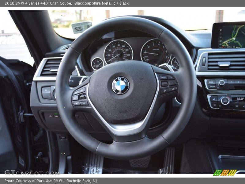 Black Sapphire Metallic / Black 2018 BMW 4 Series 440i Gran Coupe