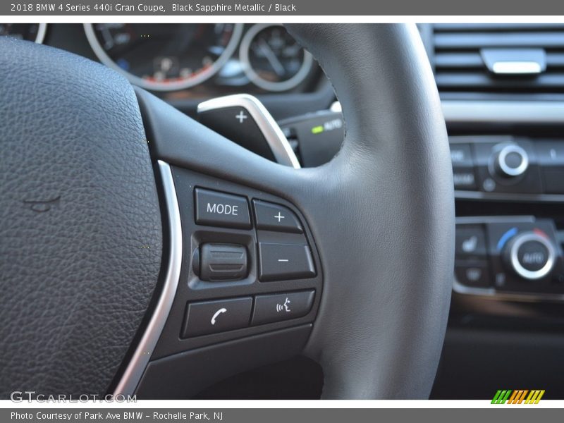 Black Sapphire Metallic / Black 2018 BMW 4 Series 440i Gran Coupe