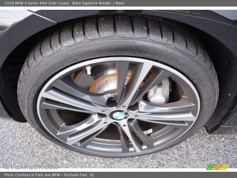 Black Sapphire Metallic / Black 2018 BMW 4 Series 440i Gran Coupe
