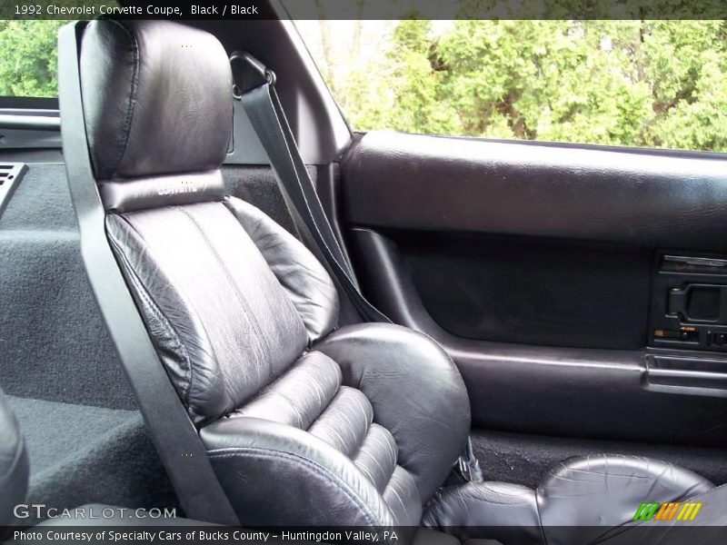 Black / Black 1992 Chevrolet Corvette Coupe