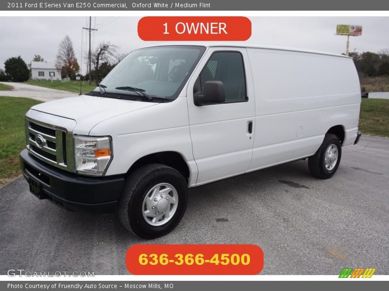 Oxford White / Medium Flint 2011 Ford E Series Van E250 Commercial