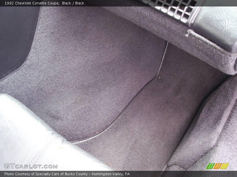 Black / Black 1992 Chevrolet Corvette Coupe