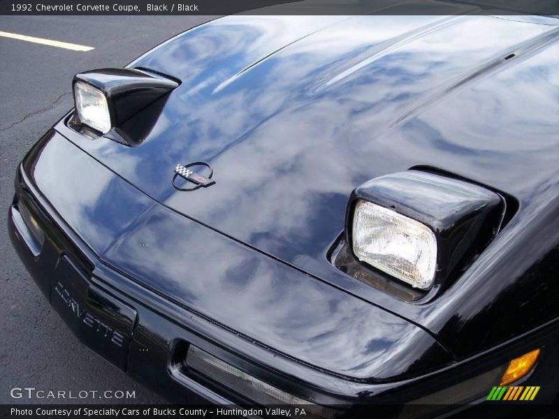 Black / Black 1992 Chevrolet Corvette Coupe