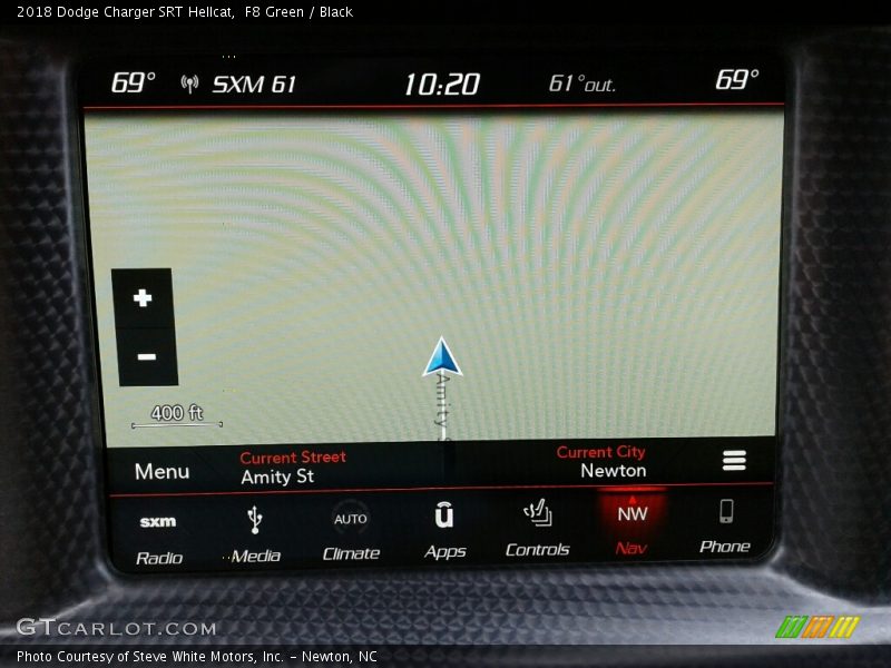 Navigation of 2018 Charger SRT Hellcat