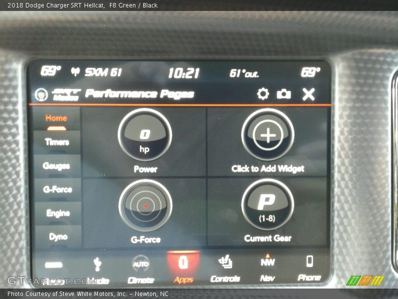 Controls of 2018 Charger SRT Hellcat