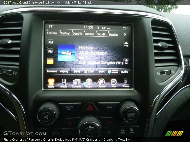 Bright White / Black 2017 Jeep Grand Cherokee Trailhawk 4x4