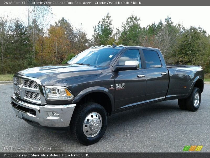 Granite Crystal Metallic / Black 2018 Ram 3500 Laramie Crew Cab 4x4 Dual Rear Wheel