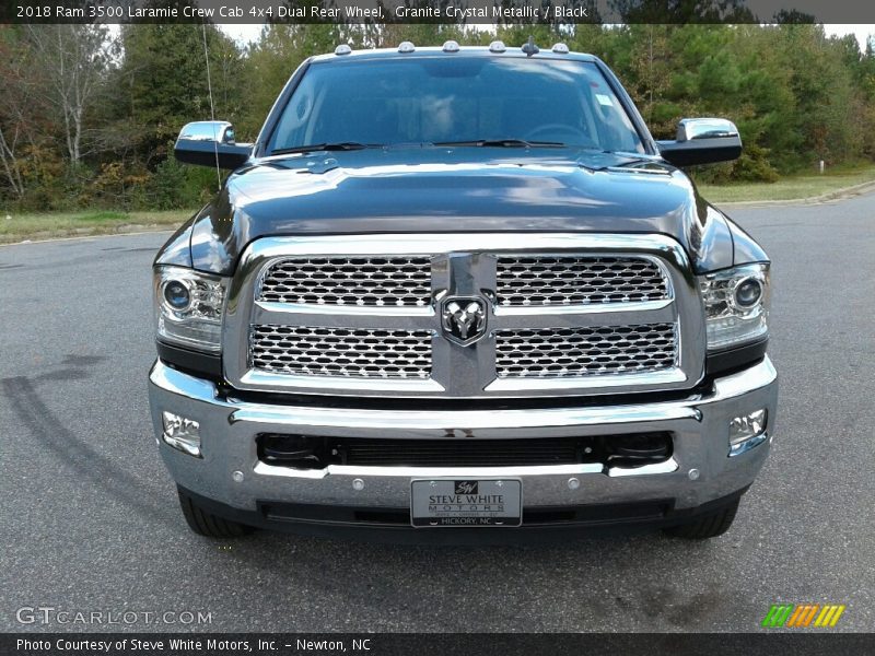 Granite Crystal Metallic / Black 2018 Ram 3500 Laramie Crew Cab 4x4 Dual Rear Wheel