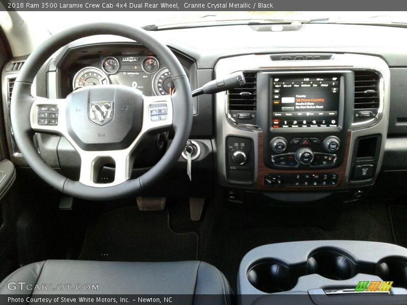 Granite Crystal Metallic / Black 2018 Ram 3500 Laramie Crew Cab 4x4 Dual Rear Wheel