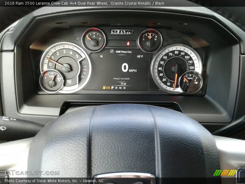 Granite Crystal Metallic / Black 2018 Ram 3500 Laramie Crew Cab 4x4 Dual Rear Wheel