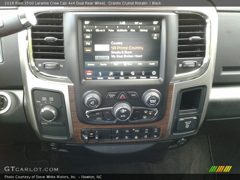 Granite Crystal Metallic / Black 2018 Ram 3500 Laramie Crew Cab 4x4 Dual Rear Wheel