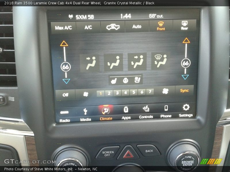 Granite Crystal Metallic / Black 2018 Ram 3500 Laramie Crew Cab 4x4 Dual Rear Wheel