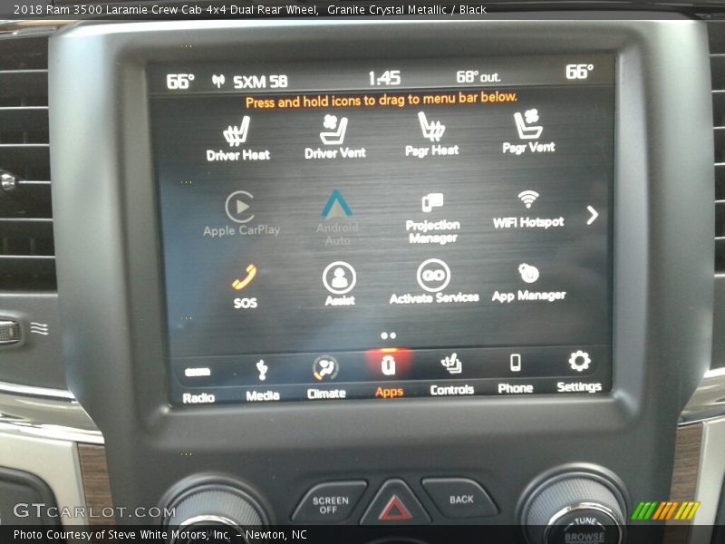 Granite Crystal Metallic / Black 2018 Ram 3500 Laramie Crew Cab 4x4 Dual Rear Wheel