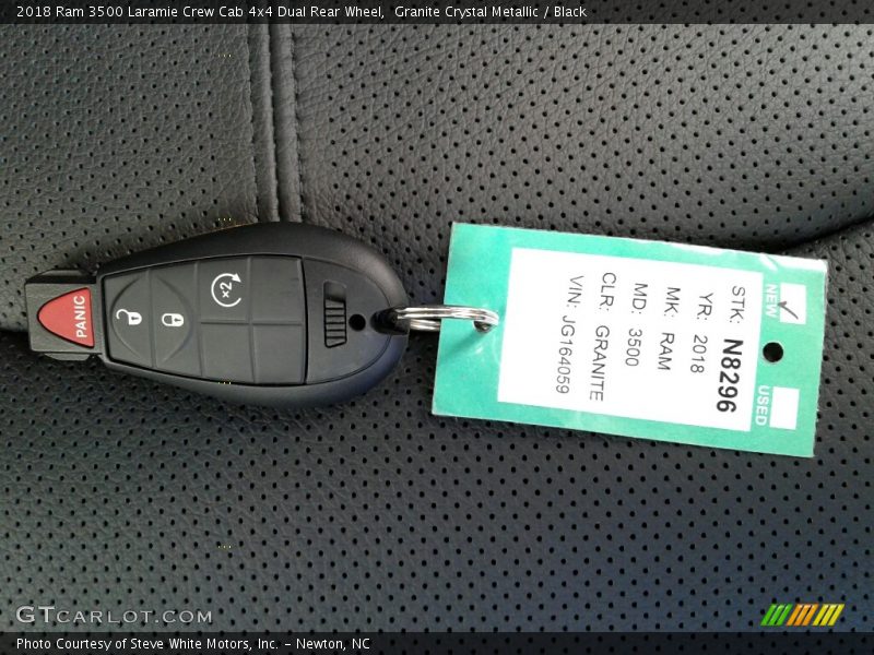 Granite Crystal Metallic / Black 2018 Ram 3500 Laramie Crew Cab 4x4 Dual Rear Wheel