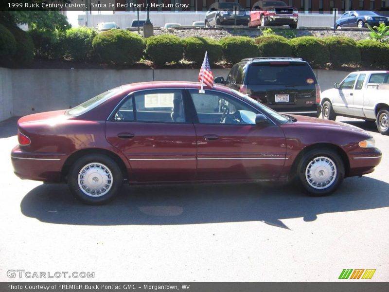 Santa Fe Red Pearl / Medium Gray 1999 Buick Century Custom