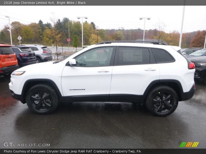 Bright White / Black 2018 Jeep Cherokee Limited 4x4