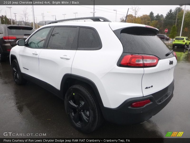 Bright White / Black 2018 Jeep Cherokee Limited 4x4