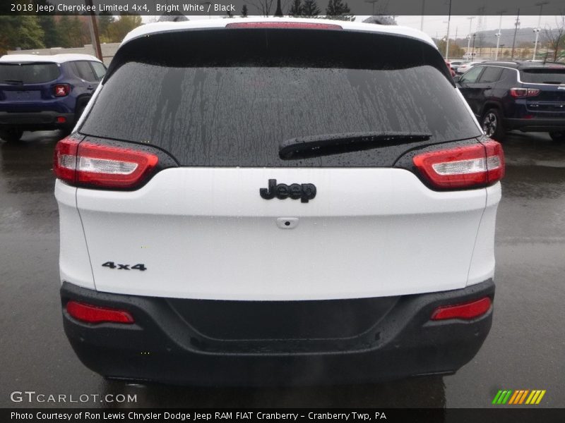 Bright White / Black 2018 Jeep Cherokee Limited 4x4