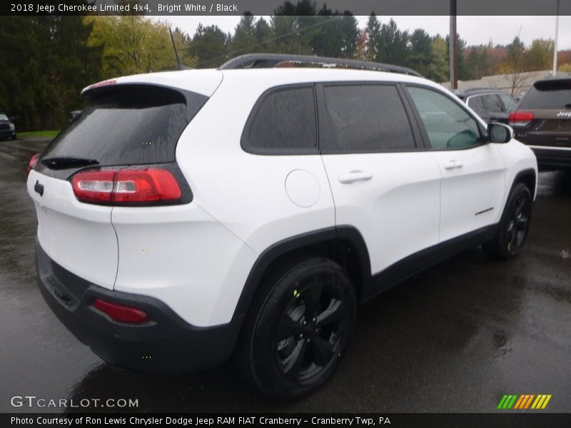 Bright White / Black 2018 Jeep Cherokee Limited 4x4