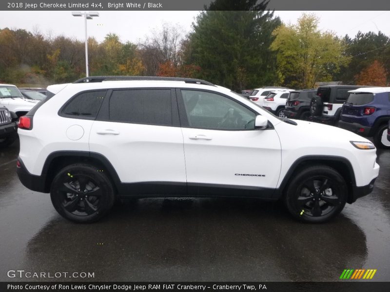 Bright White / Black 2018 Jeep Cherokee Limited 4x4
