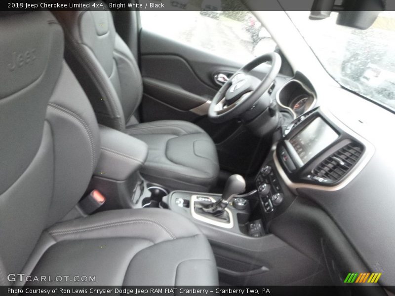 Bright White / Black 2018 Jeep Cherokee Limited 4x4