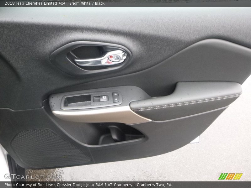 Bright White / Black 2018 Jeep Cherokee Limited 4x4