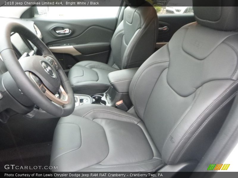 Bright White / Black 2018 Jeep Cherokee Limited 4x4
