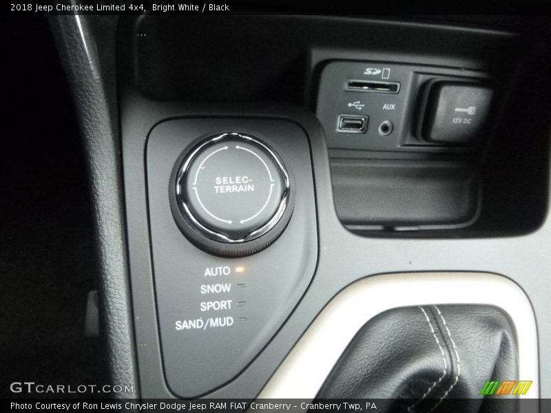 Bright White / Black 2018 Jeep Cherokee Limited 4x4