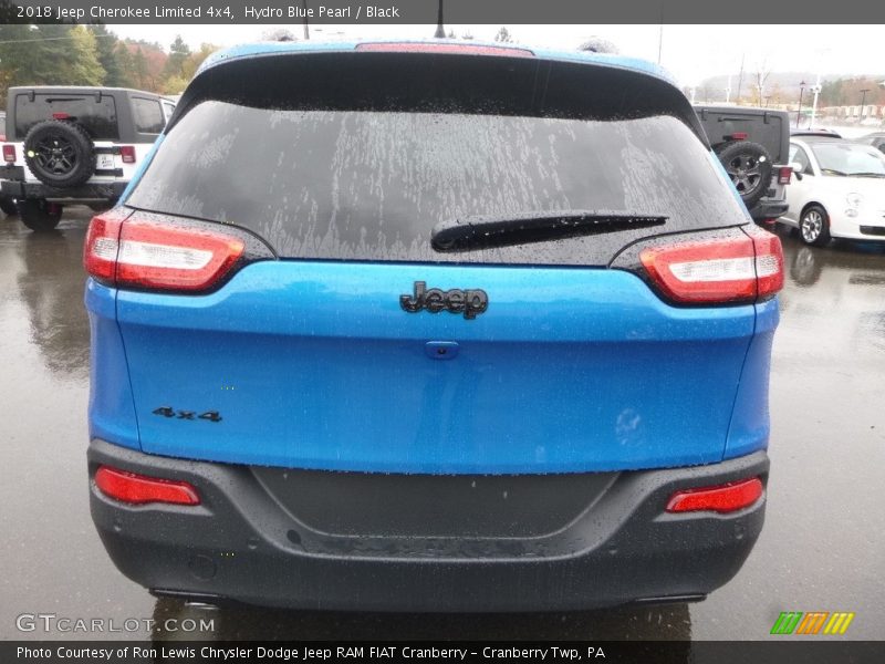 Hydro Blue Pearl / Black 2018 Jeep Cherokee Limited 4x4
