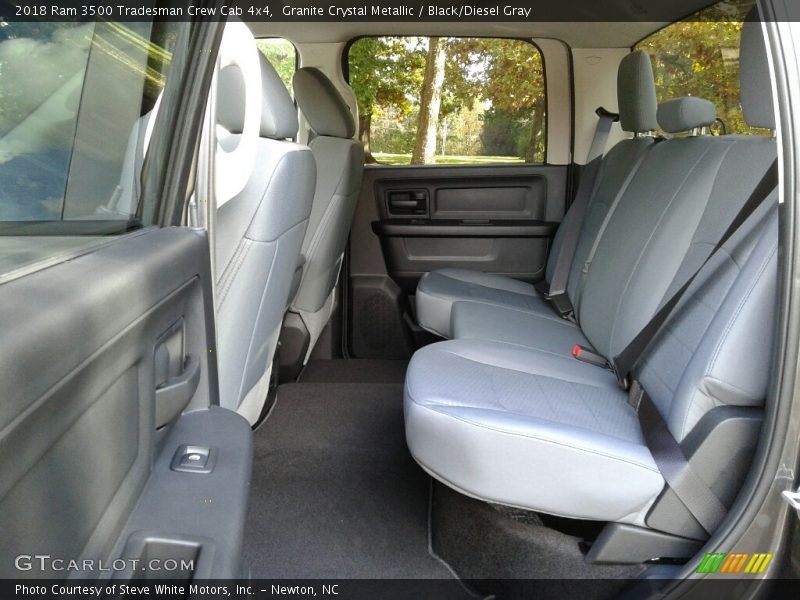 Rear Seat of 2018 3500 Tradesman Crew Cab 4x4