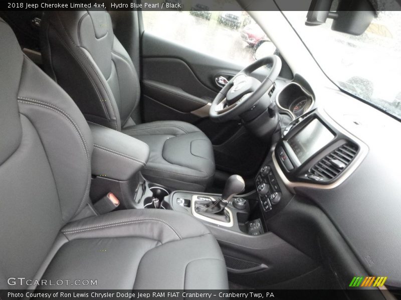 Hydro Blue Pearl / Black 2018 Jeep Cherokee Limited 4x4