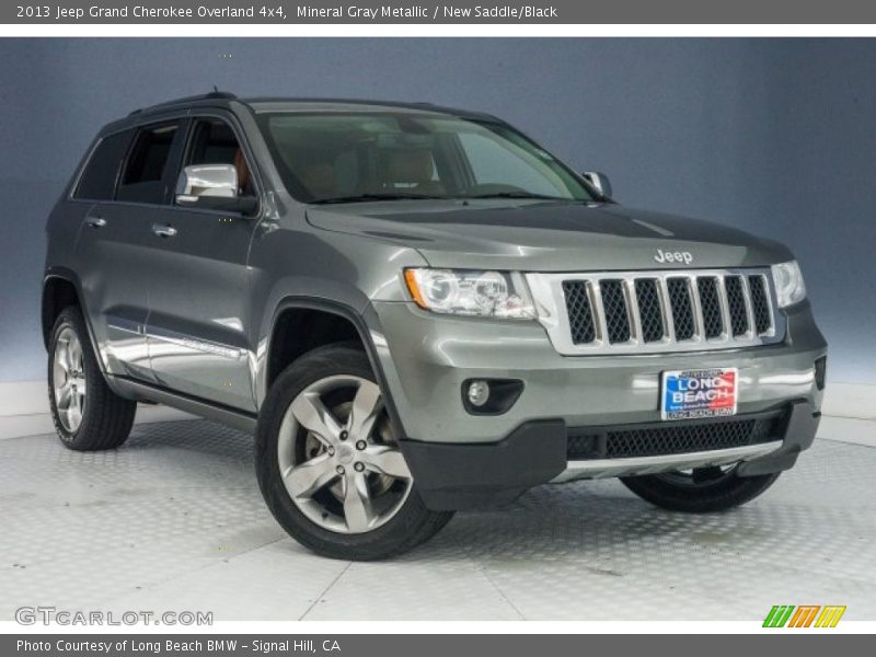 Mineral Gray Metallic / New Saddle/Black 2013 Jeep Grand Cherokee Overland 4x4