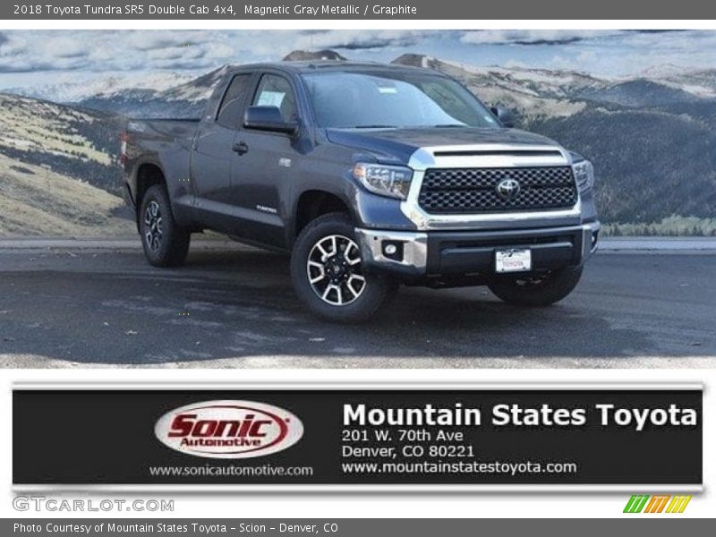 Magnetic Gray Metallic / Graphite 2018 Toyota Tundra SR5 Double Cab 4x4